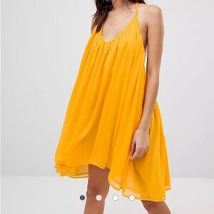 NA-KD Thin Strap Chiffon Dress
